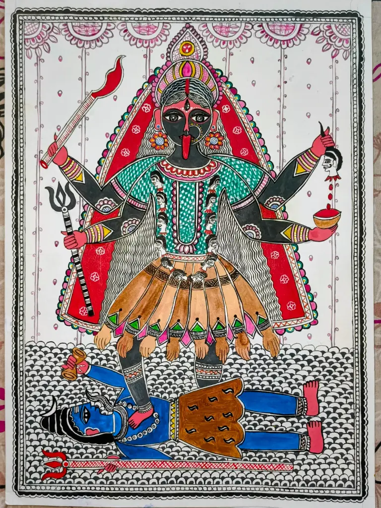 Maa Kali -Madhubani Painting