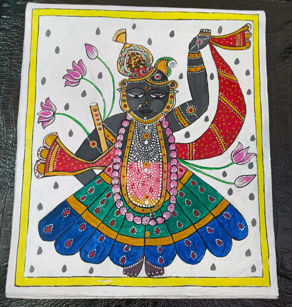 Shree Nath Jee - Madhubani Painting